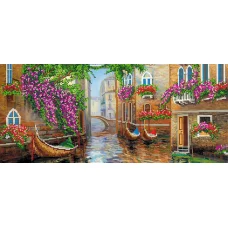 A-079(25*55) Город на воде. Схема для вышивки бисером СвитАрт