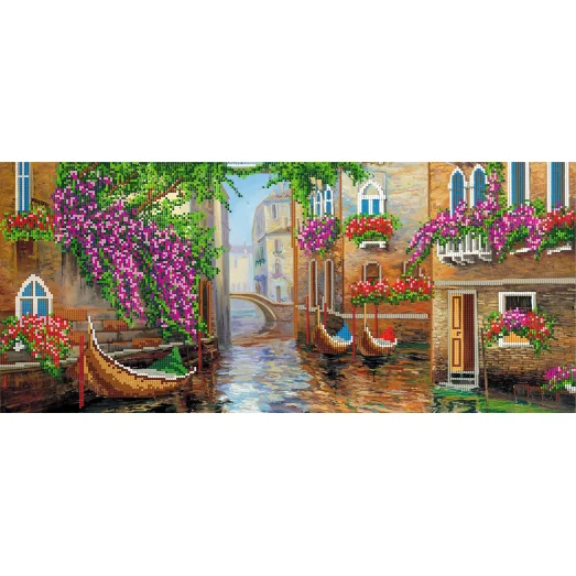А-079(24*55) Венецианские дома . Схема для вышивки бисером СвитАрт