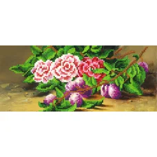 А-086(11*26) Схема для вышивки Цветы и сливы. Схема для вышивки бисером СвитАрт