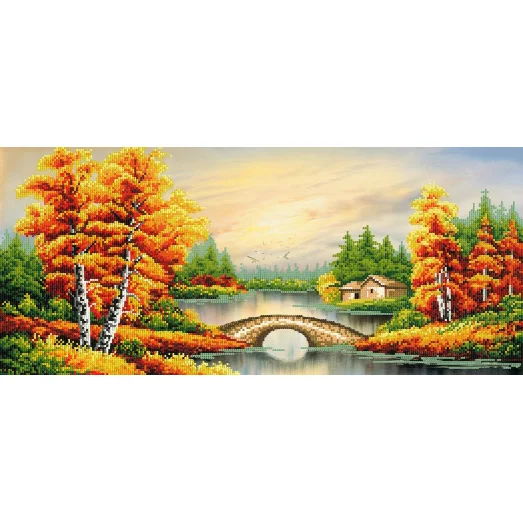 А-107 (24*55) Осенний пейзаж. Схема для вышивки бисером СвитАрт