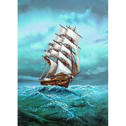 А-108 (А3) Корабль. Схема для вышивки бисером СвитАрт