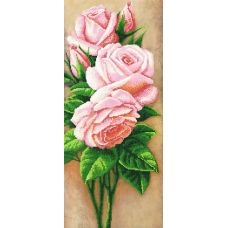A-112 (25*55) Розовые розы. Схема для вышивки бисером СвитАрт