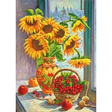 A-175 (А3) Подсолнухи. Схема для вышивки бисером СвитАрт