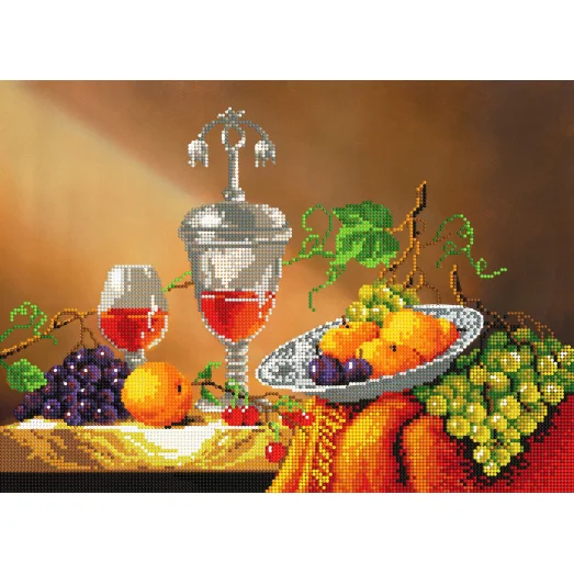 А-219 (А3) Фрукты на столе. Схема для вышивки бисером СвитАрт