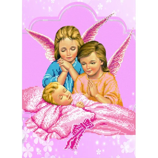 A-224a (А3) Метрика для девочки. Схема для вышивки бисером СвитАрт