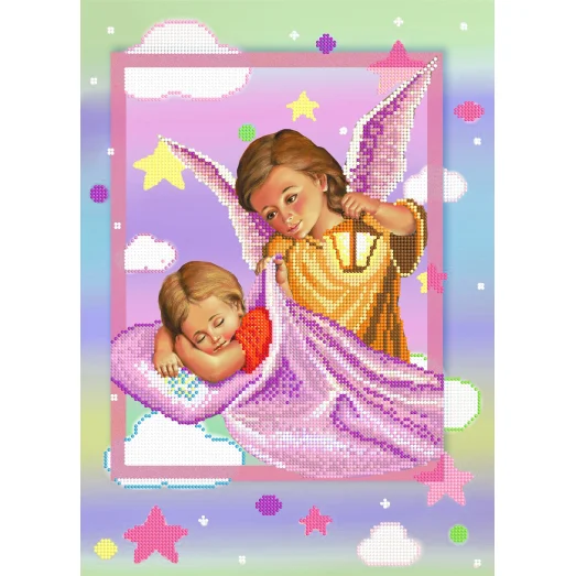 A-225с (А3) Метрика для девочки. Схема для вышивки бисером СвитАрт