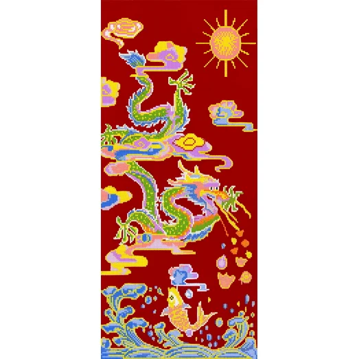 A-259 (24*55) Дракон. Схема для вышивки бисером СвитАрт