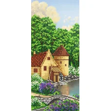 A-314 Водяная мельница. Схема для вышивки бисером СвитАрт