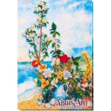 АВ-635 Цветы на берегу. Набор для вышивки бисером Абрис Арт