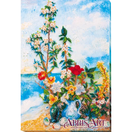 АВ-635 Цветы на берегу. Набор для вышивки бисером Абрис Арт