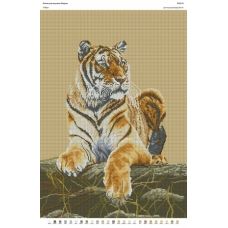 БА2-043 Тигр. Схема для вышивки бисером Вышиванка