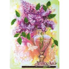 АВ-528 Сиреневый натюрморт. Набор для вышивки бисером ТМ Абрис Арт