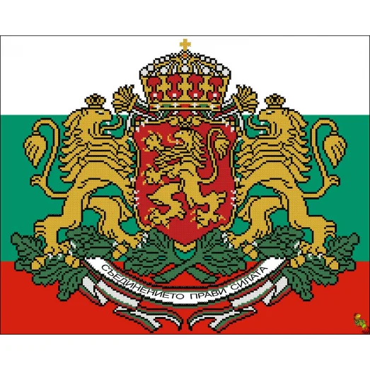 ФЧК-2099 Герб Болгарии. Схема для вышивки бисером Феникс