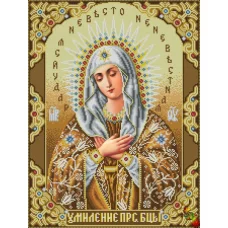 ИК2-0308 Икона Божией Матери Умиление. Схема для вышивки бисером Феникс