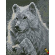 ФПК-2052 Серебристая волчица. Схема для вышивки бисером Феникс