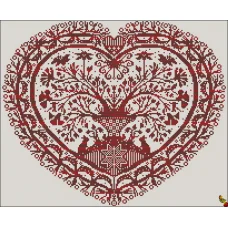 ФЧК-2093 Скандинавский меланж Жизнь это любовь. Схема для вышивки бисером Феникс