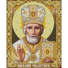 ИК2-0303(3) Святой Николай Чудотворец золото. Схема для вышивки бисером Феникс