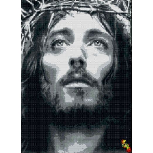 ИК2-0298 Взгляд Иисуса. Схема для вышивки бисером Феникс