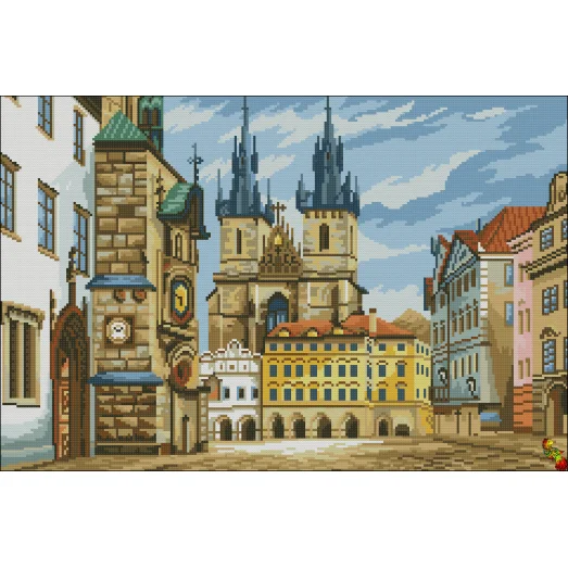 ФПК-2043 Злата Прага. Схема для вышивки бисером Феникс