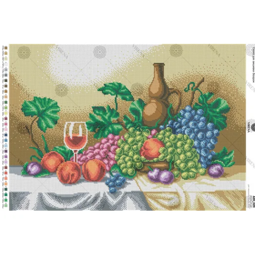 А2Н_029 Виноградная композиция. Схема для вышивки бисером ТМ Virena