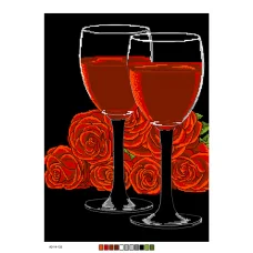 А3-14-133 Романтика. Канва для вышивки нитками Вышиванка