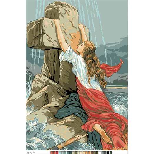 А3-16-041 Молитва. Канва для вышивки нитками Вышиванка