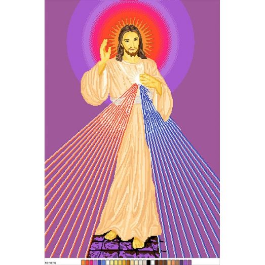 А3-18-015 Иисус. Канва для вышивки нитками Вышиванка