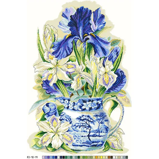 А3-18-019 Петушки. Канва для вышивки нитками Вышиванка