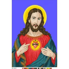 А3-18-029 Спаситель. Канва для вышивки нитками Вышиванка