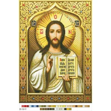 А3-18-047 Спаситель. Канва для вышивки нитками Вышиванка