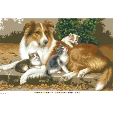 А3-18-071 Дружба. Канва для вышивки нитками Вышиванка