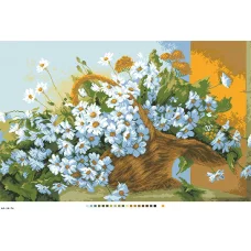 А3-18-074 Ромашки. Канва для вышивки нитками Вышиванка