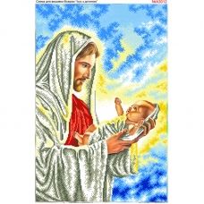ВА-3012А (А2) Иисус и дитя. Схема для вышивки бисером БисерАрт