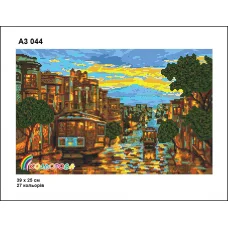 КЛВ-044 (А3) Пейзаж. Схема для вышивки бисером Кольорова
