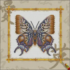 ФПК-3218 Африканские бабочки Полиура дехана. Схема для вышивки бисером Феникс