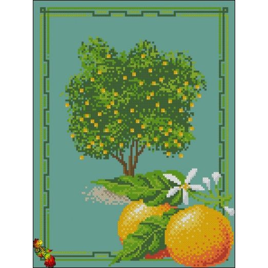ФЧК-3201 Апельсиновое дерево. Схема для вышивки бисером Феникс
