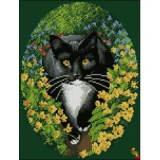 ФПК-3233 Чёрная маркиза. Схема для вышивки бисером Феникс