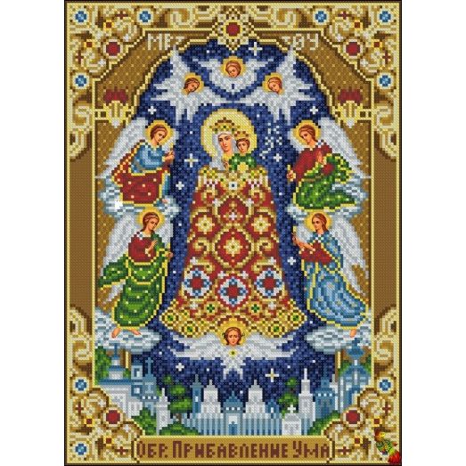 ИК3-0328 Икона Божией Матери Прибавление ума. Схема для вышивки бисером Феникс