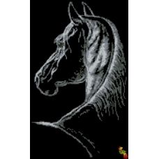 ФЧК-3318 Конь в темноте. Схема для вышивки бисером Феникс