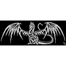 ФЧК-3303 Крылья белого дракона. Схема для вышивки бисером Феникс