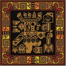 ФПК-3192 Легенды ацтеков Ключ от небес. Схема для вышивки бисером Феникс
