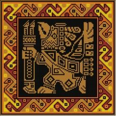ФПК-3190 Легенды ацтеков Ворон. Схема для вышивки бисером Феникс