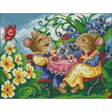 ФПК-3304 Мышки - подружки. Схема для вышивки бисером Феникс