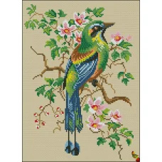 ФПК-3205 Райская сойка. Схема для вышивки бисером Феникс