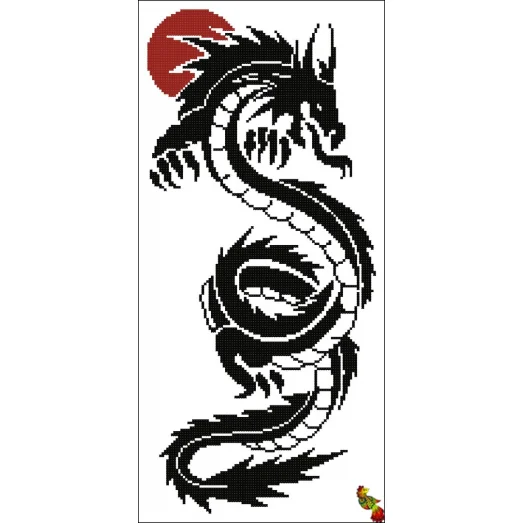 ФЧК-3305 Сила дракона. Схема для вышивки бисером Феникс