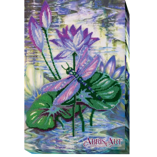 АВ-417 Среди кувшинок. Набор для вышивки бисером. Абрис Арт