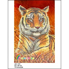 КЛВ-019 (А3+) Тигр. Схема для вышивки бисером Кольорова