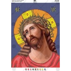 А3Р_253 Иисус в терновом венке. Схема для вышивки бисером TM Virena