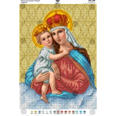 А3Р_092 Мадонна. Схема для вышивки бисером TM Virena