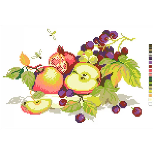А4-14-011 Фрукты. Канва для вышивки бисером Вышиванка
